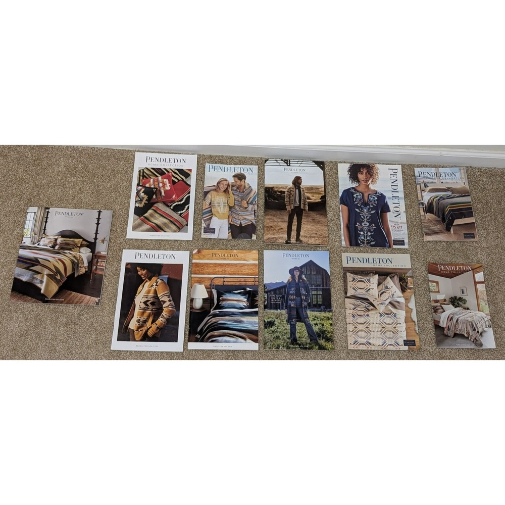 Pendleton Catalog Lot Fashion Look‎ Book Outdoor Hiking Blanket VTG 2018 - 2024